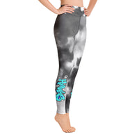 Leggings ~ Jr Hawks Tie-Dye Graffiti Yoga Adult - [product_type} - RLH Design Group