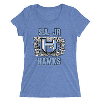 Ladies Shirt  ~ Jr Hawks Brick Wall Short Sleeve